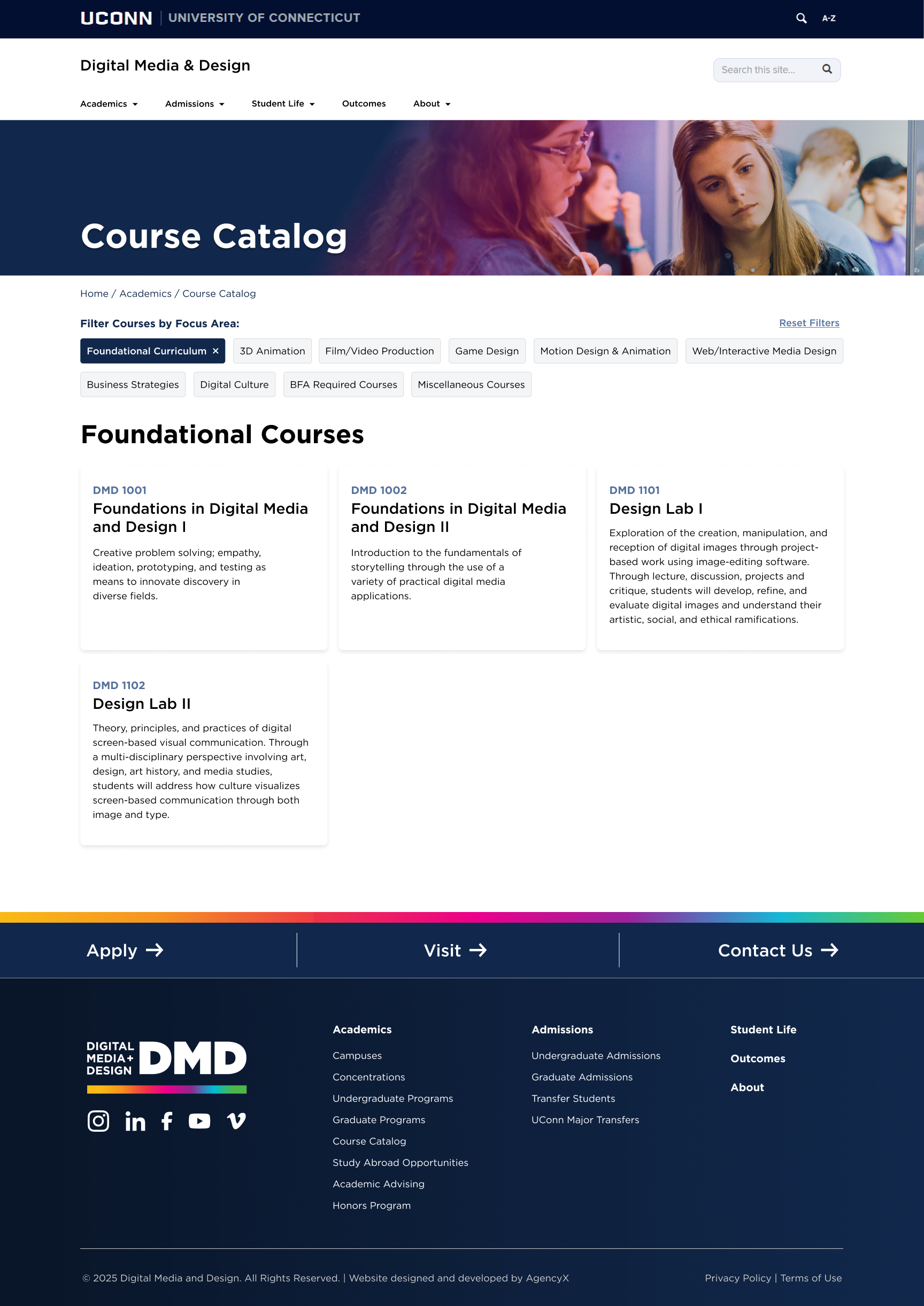 UCONN DMD Course Catalog